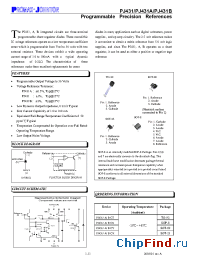 Datasheet PJ431B manufacturer Promax-Johnton