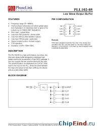 Datasheet P102-05SCL manufacturer PhaseLink