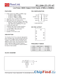 Datasheet P500-27DC manufacturer PhaseLink