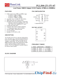 Datasheet P500-47DC manufacturer PhaseLink