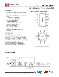 Datasheet P580-69QCL manufacturer PhaseLink