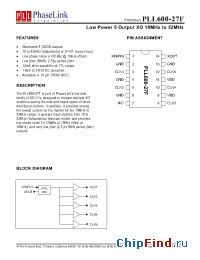 Datasheet P600-27FSC manufacturer PhaseLink