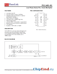 Datasheet P601-01SC manufacturer PhaseLink