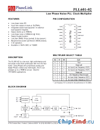 Datasheet P601-02SC manufacturer PhaseLink