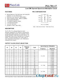 Datasheet P701-17SCL manufacturer PhaseLink