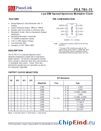 Datasheet P701-31SCL manufacturer PhaseLink