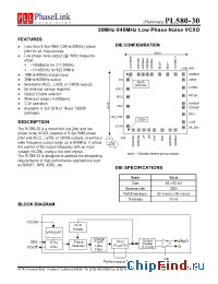 Datasheet PL580-30 производства PhaseLink