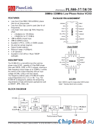 Datasheet PL580-37 manufacturer PhaseLink