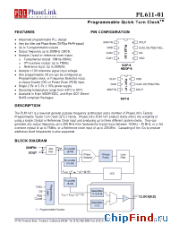 Datasheet PL611-01-XXXMI-R manufacturer PhaseLink
