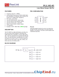 Datasheet PLL102-03SCL-R производства PhaseLink