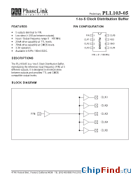 Datasheet PLL103-05SC manufacturer PhaseLink
