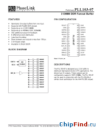 Datasheet PLL103-07 manufacturer PhaseLink