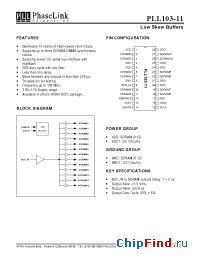 Datasheet PLL103-11SC manufacturer PhaseLink