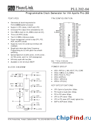 Datasheet PLL202-04 manufacturer PhaseLink