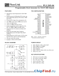 Datasheet PLL205-04 manufacturer PhaseLink