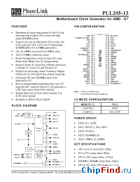 Datasheet PLL205-13 manufacturer PhaseLink