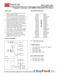 Datasheet PLL207-151 manufacturer PhaseLink