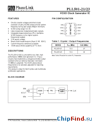 Datasheet PLL501-21SC manufacturer PhaseLink