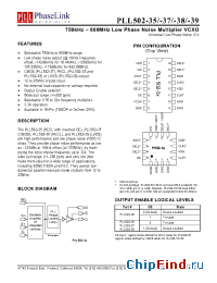Datasheet PLL502-37 manufacturer PhaseLink