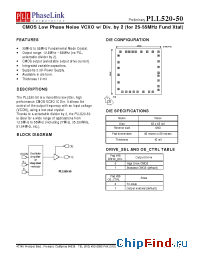 Datasheet PLL520-50 manufacturer PhaseLink