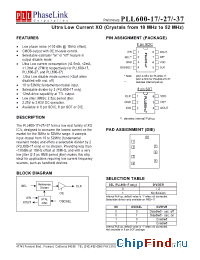 Datasheet PLL600-17 manufacturer PhaseLink