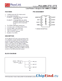 Datasheet PLL600-37TSC manufacturer PhaseLink