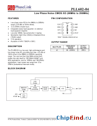 Datasheet PLL602-04HOC-R manufacturer PhaseLink