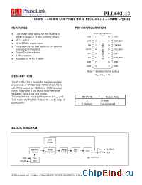 Datasheet PLL602-13OC manufacturer PhaseLink