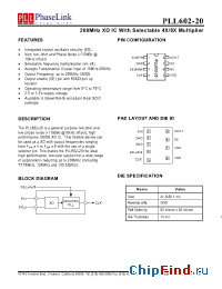 Datasheet PLL602-20SC-R manufacturer PhaseLink