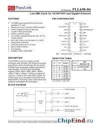 Datasheet PLL650-04 manufacturer PhaseLink
