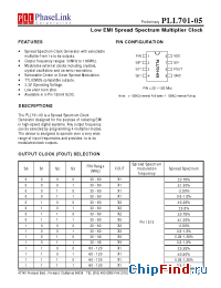 Datasheet PLL701-05 manufacturer PhaseLink