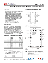 Datasheet PLL701-10DC manufacturer PhaseLink