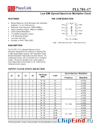 Datasheet PLL701-17SC-R manufacturer PhaseLink