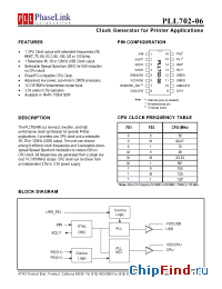Datasheet PLL702-06 manufacturer PhaseLink