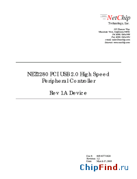 Datasheet NET2280 manufacturer PLX