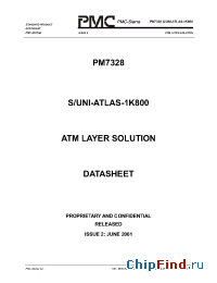 Datasheet PM7328-BI manufacturer PMC-Sierra