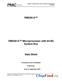 Datasheet RM5261A-350-H manufacturer PMC-Sierra