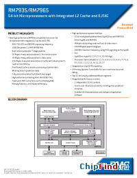 Datasheet RM7935 manufacturer PMC-Sierra