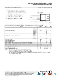 Datasheet BDW53A manufacturer Power Innovations