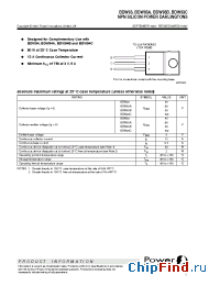 Datasheet BDW93B manufacturer Power Innovations