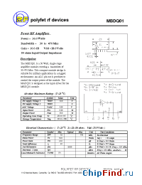 Datasheet MBDQ01 manufacturer Polyfet