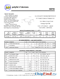 Datasheet SM706 manufacturer Polyfet