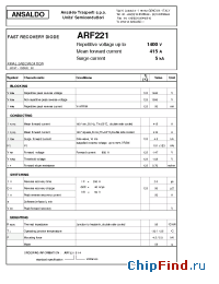 Datasheet ARF221S14 manufacturer Power Semiconductors
