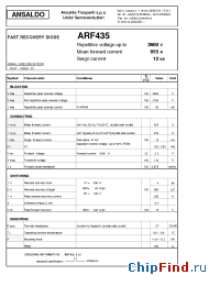 Datasheet ARF463 manufacturer Power Semiconductors