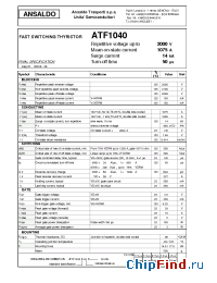 Datasheet ATF1040 manufacturer Power Semiconductors
