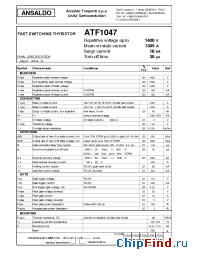 Datasheet ATF1047 manufacturer Power Semiconductors