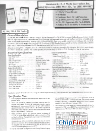Datasheet 112S5 производства Power-One