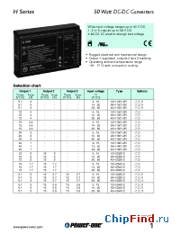 Datasheet 12H2540-2 manufacturer Power-One