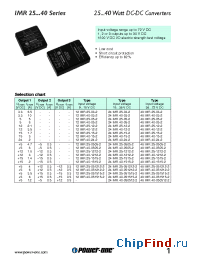 Datasheet 12IMR25-051212-2 manufacturer Power-One