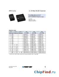 Datasheet 12IMR6-12-2 manufacturer Power-One